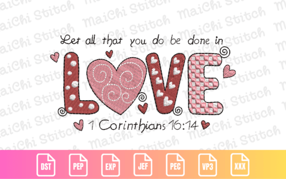 Bible Verse Valentine Embroidery Design Review