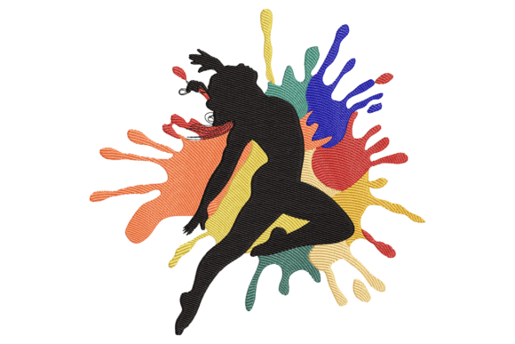 Color Splash Dancer Embroidery Review for Apparel