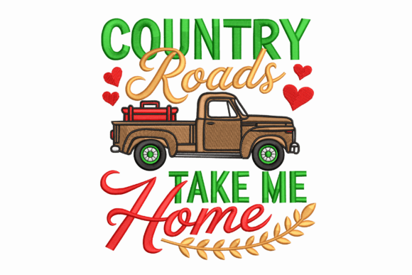 Country Roads Take Me Home Embroidery Review