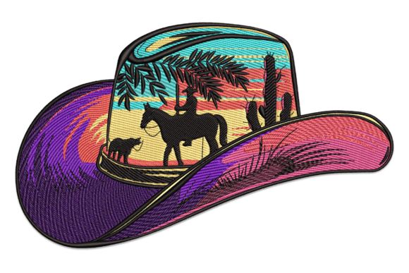 Cowboy Hat Sunset Scene: A Designer’s Review for Merch