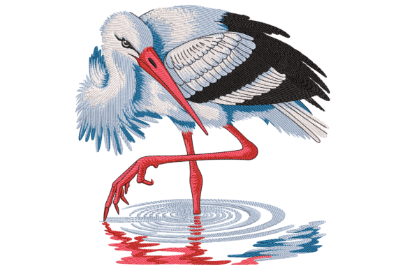 Elegant Stork in Water: A Boutique Sweatshirt Review