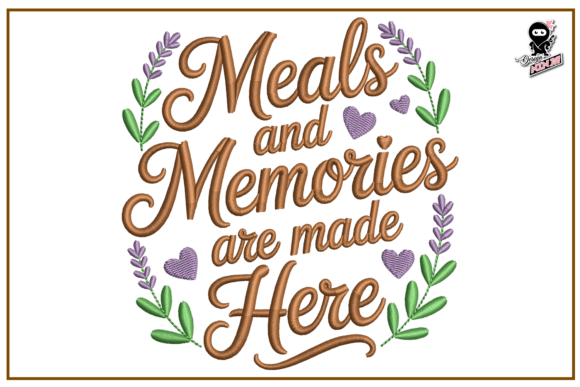 Retro Kitchen Quote: A Holiday Stitching Review
