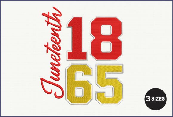 Reviewing 1865 Juneteenth for Commercial Embroidery