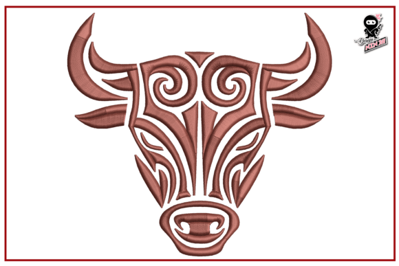 Tribal Bull Head: A Bold Holiday Embroidery Review